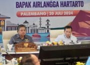 Menko Perekonomian RI Airlangga Hartarto Puji Kinerja Pertumbuhan Ekonomi Sumsel Tetap Solid Dengan Inflasi yang Terjaga