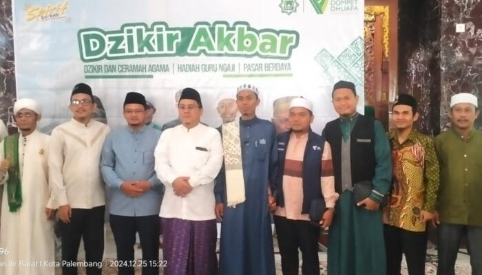 Dompet Dhuafa Sumsel Gelar Zikir Akbar dan Ceramah Agama 