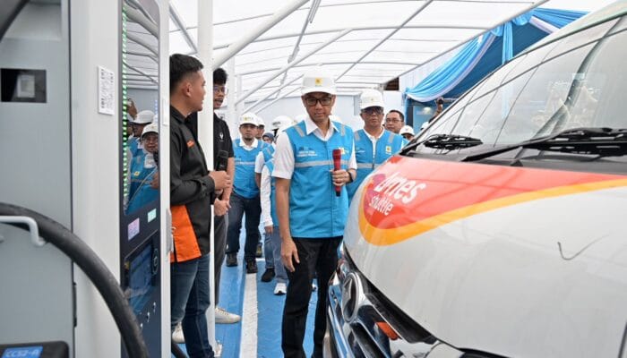 Konsumsi Listrik Kendaraan Listrik di SPKLU Meningkat 500 Persen Selama Nataru