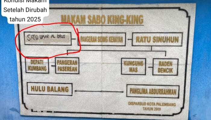 Perubahan Nama dan Coretan di Makam Sabokingking Jadi Sorotan, Dinas Kebudayaan Palembang Siap Tindak Lanjut