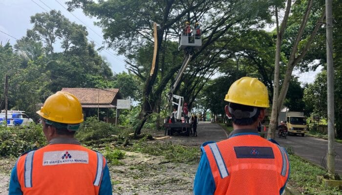PLN UP3 Lahat Perbaiki Jaringan Listrik Sambut Ramadan