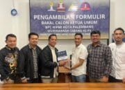 Ahsanul Amali Resmi Ambil Formulir Pendaftaran Balontum BPC HIPMI Kota Palembang