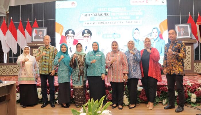 Hadiri Rakor, TP PKK Palembang Fokus Penguatan Posyandu dan Pemberdayaan Keluarga