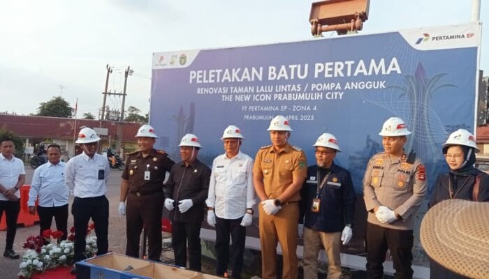Peletakan Batu Pertama Renovasi Taman Lalu Lintas Pompa Angguk