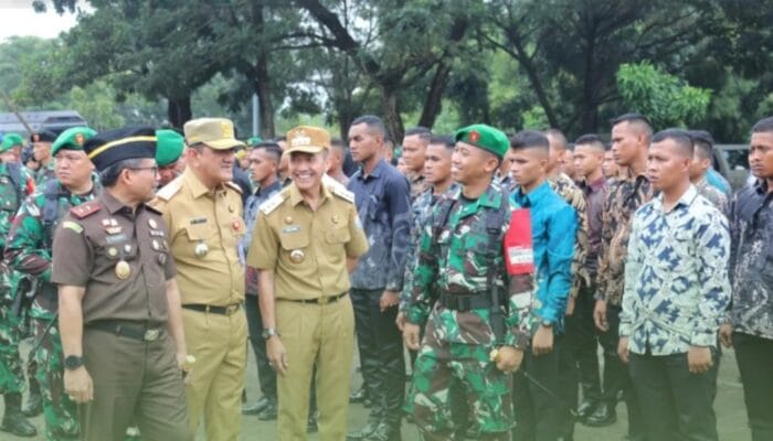 Ratu Dewa Hadiri Apel Gabungan Pengamanan Kunjungan Presiden RI di Palembang