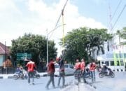 Percantik Wajah Kota Palembang, Kadin Kominfo bersama APJATEL Rapikan Kabel Optik Yang Berantakan