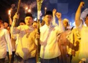 Ratu Dewa bersama Masyarakat Kota Palembang Sambut Tahun Baru Islam dengan Pawai Obor