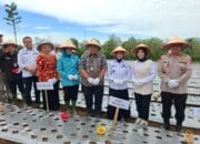 Dukung Program Ketahanan Pangan, Wakapores Pagaralam Kompol Wahyu Prasetyo Hadiri Penanaman Bawang Merah