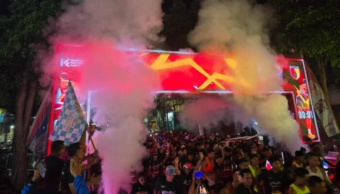 Tulungagung Gaungkan Gaya Hidup Sehat Lewat Night Garuda Run 5K