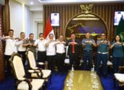 Terima Danlanal Baru, Herman Deru Tekankan Kolaborasi Bangun Pelabuhan Samudera Tanjung Carat