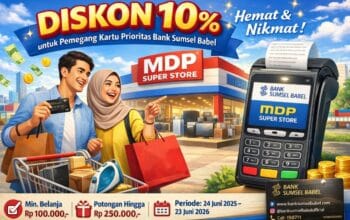 Pemegang Kartu Prioritas BSB Dapat Diskon 10 Persen di MDP Super Store