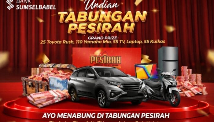 Bank Sumsel Babel Gelar Penarikan Undian Tabungan Pesirah, Siapkan Hadiah Rp550 Juta