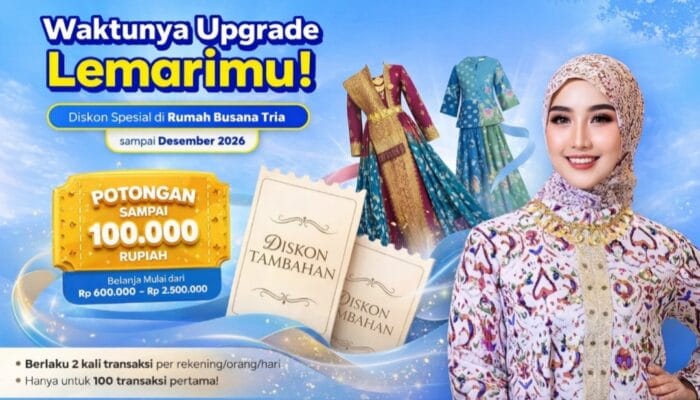 Bank Sumsel Babel Hadirkan Promo Belanja di Rumah Busana Tria