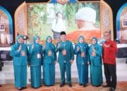 Bupati Hj. Ratna Machmud dan Tim Penggerak PKK H Riza Novianto Gustam Hadir Pembukaan HKG PKK Ke-54 dan Rakerda Dekranasda Sumsel