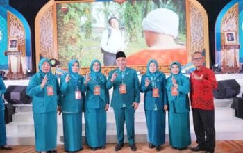 Bupati Hj. Ratna Machmud dan Tim Penggerak PKK H Riza Novianto Gustam Hadir Pembukaan HKG PKK Ke-54 dan Rakerda Dekranasda Sumsel