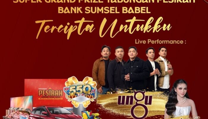 Undian Super Grand Prize Tabungan Pesirah BSB Hadirkan Ungu dan Lady Rara