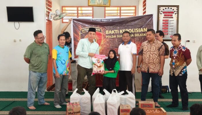 Bhakti Kepolisian, Dit Intelkam Polda Sumsel Santuni Warga Binaan Sentra Budi Perkasa