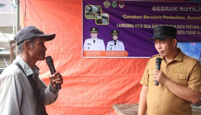 Wako Pagar Alam Launching Perbaikan RTLH Serentak se Sumsel
