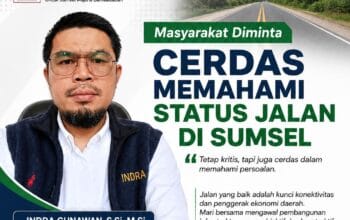 Masyarakat Diminta Cerdas Memahami Status Jalan di Sumsel