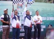 Wagub Sumsel Cik Ujang Lepas Jalan Santai HUT ke-80 Sumsel, Ribuan ASN dan Warga Meriahkan Kebersamaan