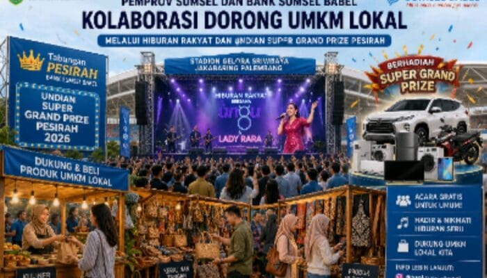 Pemprov Sumsel dan Bank Sumsel Babel Dorong UMKM Lewat Hiburan Rakyat dan Undian Pesirah