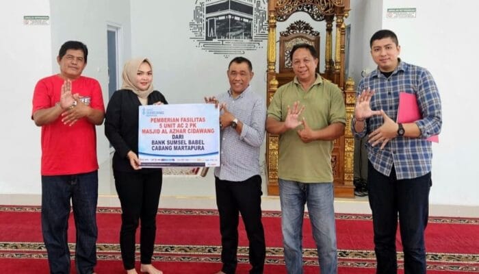 Bank Sumsel Babel Salurkan Bantuan CSR untuk Fasilitas Masjid
