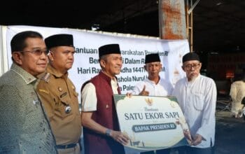 Ratu Dewa Antar Langsung Sapi Kurban Presiden RI, Warga SU I Sambut Antusias