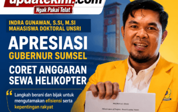 Mahasiswa Doktoral Unsri Apresiasi Gubernur Sumsel Coret Anggaran Sewa Helikopter