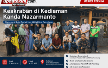 Keakraban di Kediaman Kanda Nazarmanto silaturahmi rutin Forhati dan KAHMI Kota Palembang