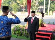 Sekda Sumsel Edward Candra Pimpin Upacara Hari Lahir Pancasila