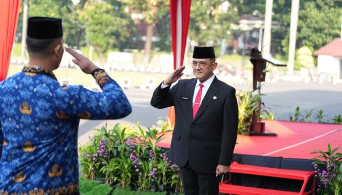 Sekda Sumsel Edward Candra Pimpin Upacara Hari Lahir Pancasila