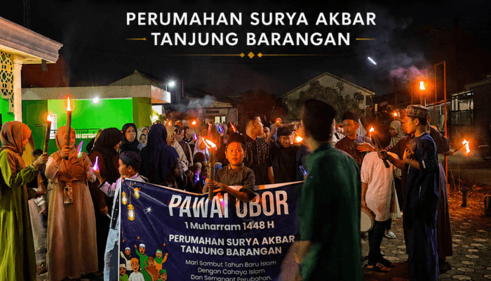 Gemerlap Obor Muharram Terangi Surya Akbar, Warga Sambut 1448 H dengan Penuh Khidmat