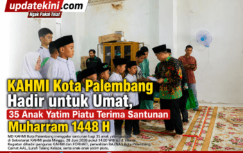 KAHMI Kota Palembang Hadir untuk Umat, 35 Anak Yatim Piatu Terima Santunan Muharram 1448H