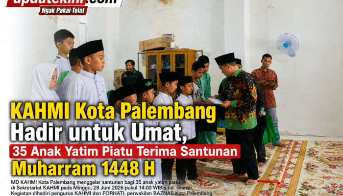KAHMI Kota Palembang Hadir untuk Umat, 35 Anak Yatim Piatu Terima Santunan Muharram 1448H