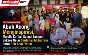 Abah Acong Menginspirasi, Majelis Kafilah Sungai Lumpur Sukses Gelar Santunan Muharram untuk 120 Anak Yatim