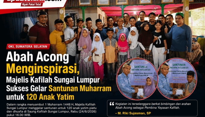 Abah Acong Menginspirasi, Majelis Kafilah Sungai Lumpur Sukses Gelar Santunan Muharram untuk 120 Anak Yatim