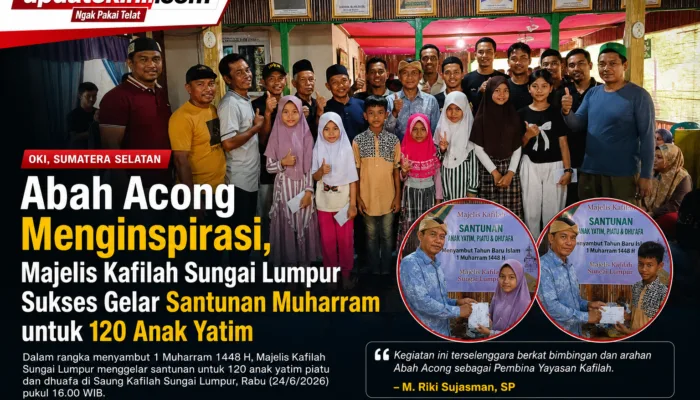 Abah Acong Menginspirasi, Majelis Kafilah Sungai Lumpur Sukses Gelar Santunan Muharram untuk 120 Anak Yatim