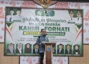 Pesan Penting Joncik untuk Bupati Muchendi di Pelantikan KAHMI OKI