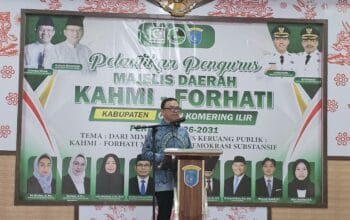 Pesan Penting Joncik untuk Bupati Muchendi di Pelantikan KAHMI OKI