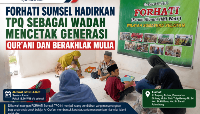 FORHATI Sumsel Hadirkan TPQ sebagai Wadah Mencetak Generasi Qur’ani dan Berakhlak Mulia