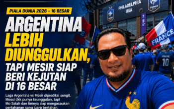 Argentina Lebih Diunggulkan, tapi Mesir Siap Beri Kejutan di 16 Besar