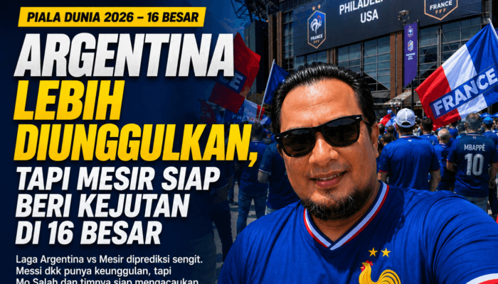 Argentina Lebih Diunggulkan, tapi Mesir Siap Beri Kejutan di 16 Besar
