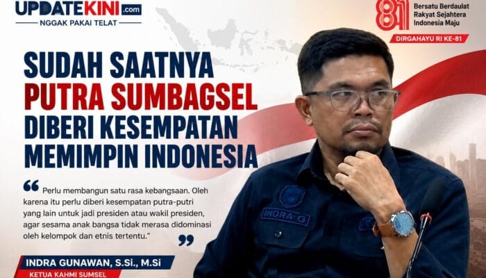 Ketua KAHMI Sumsel: Sudah Saatnya Putra Sumbagsel Diberi Kesempatan Memimpin Indonesia