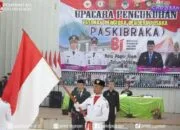 Wako Resmi Kukuhkan 70 Anggota Paskibraka Kota Pagar Alam Tahun 2026