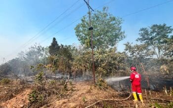 Pertamina EP Ramba Field Bantu Warga Padamkan Karhutla di Muba dan Banyuasin