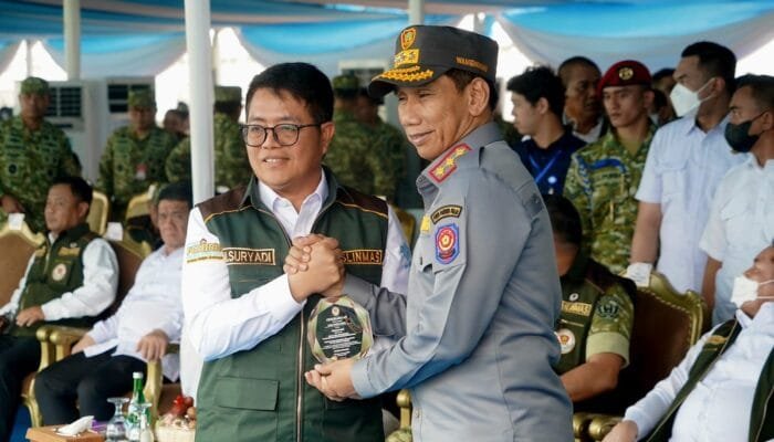 Bank Sumsel Babel Turut Berpartisipasi dalam Apel Akbar Satlinmas di Palembang