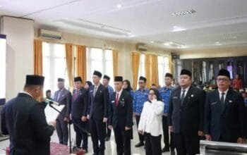 Wako Lantik Sejumlah Pejabat Tinggi Kota Pagar Alam
