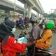PMI Palembang Bagikan Masker Gratis, Ajak Warga Tak Abaikan Bahaya Kabut Asap